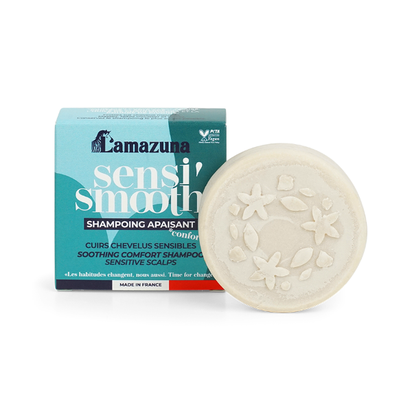Shampoing solide pour cuir chevelu sensible, huile de chaulmoogra et poudre de pivoine - 1